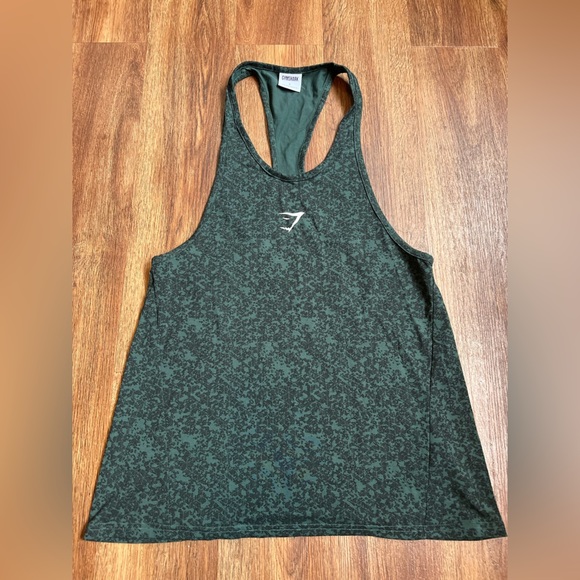 Gymshark Green Racerback Sleeveless Tank Top - Picture 1 of 5